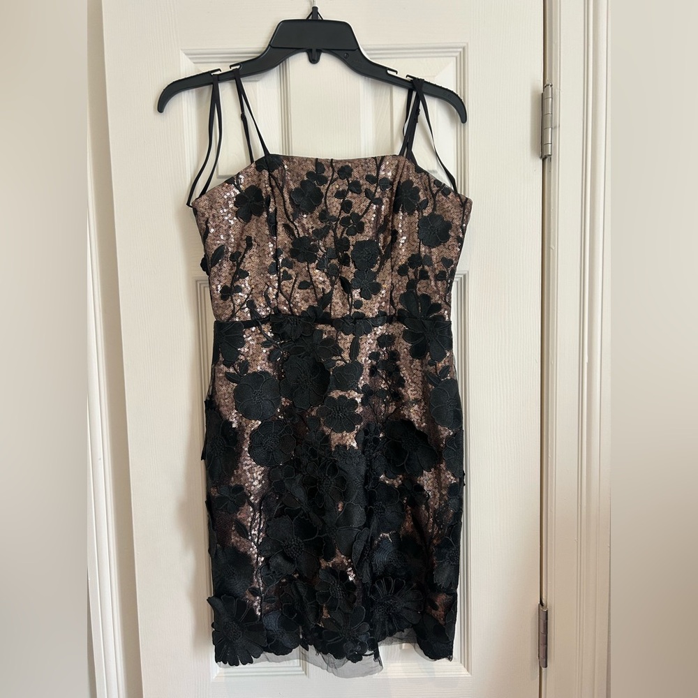 NWT Altar'd State Floral Appliqué Sequin Deani Dress